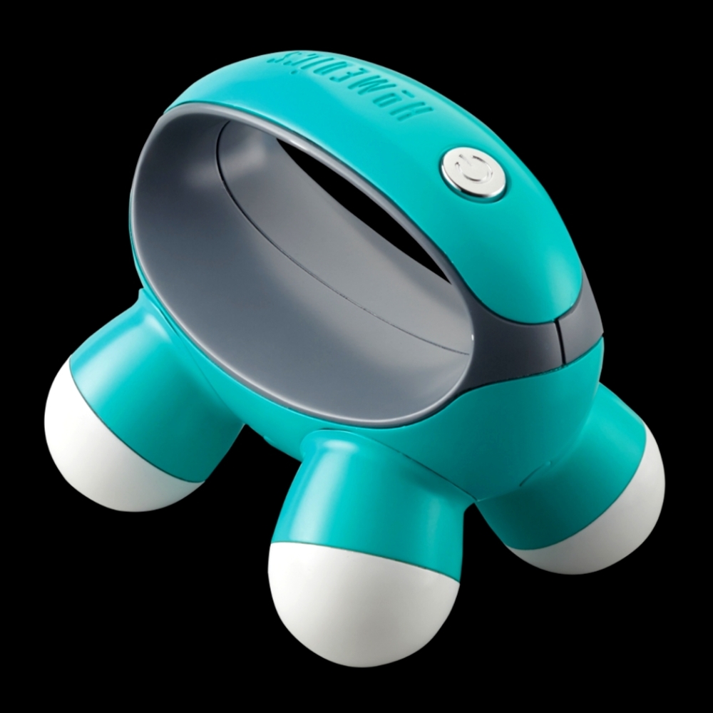 HoMedics, Quatro Mini Hand-Held Massager with Hand Grip, Battery Operated
